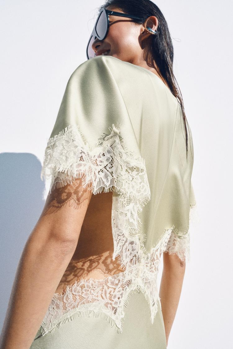 Colette Lace Cut-Out Midi Dress in Black side detail - Maeve & Erin Dublin