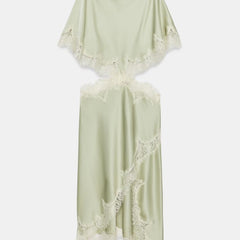 Colette Lace Cut-Out Midi Dress in Black back view - Maeve & Erin Dublin
