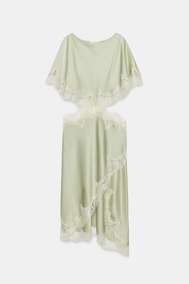 Colette Lace Cut-Out Midi Dress in Black back view - Maeve & Erin Dublin