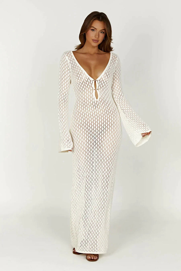 Riviera Crochet Maxi Dress