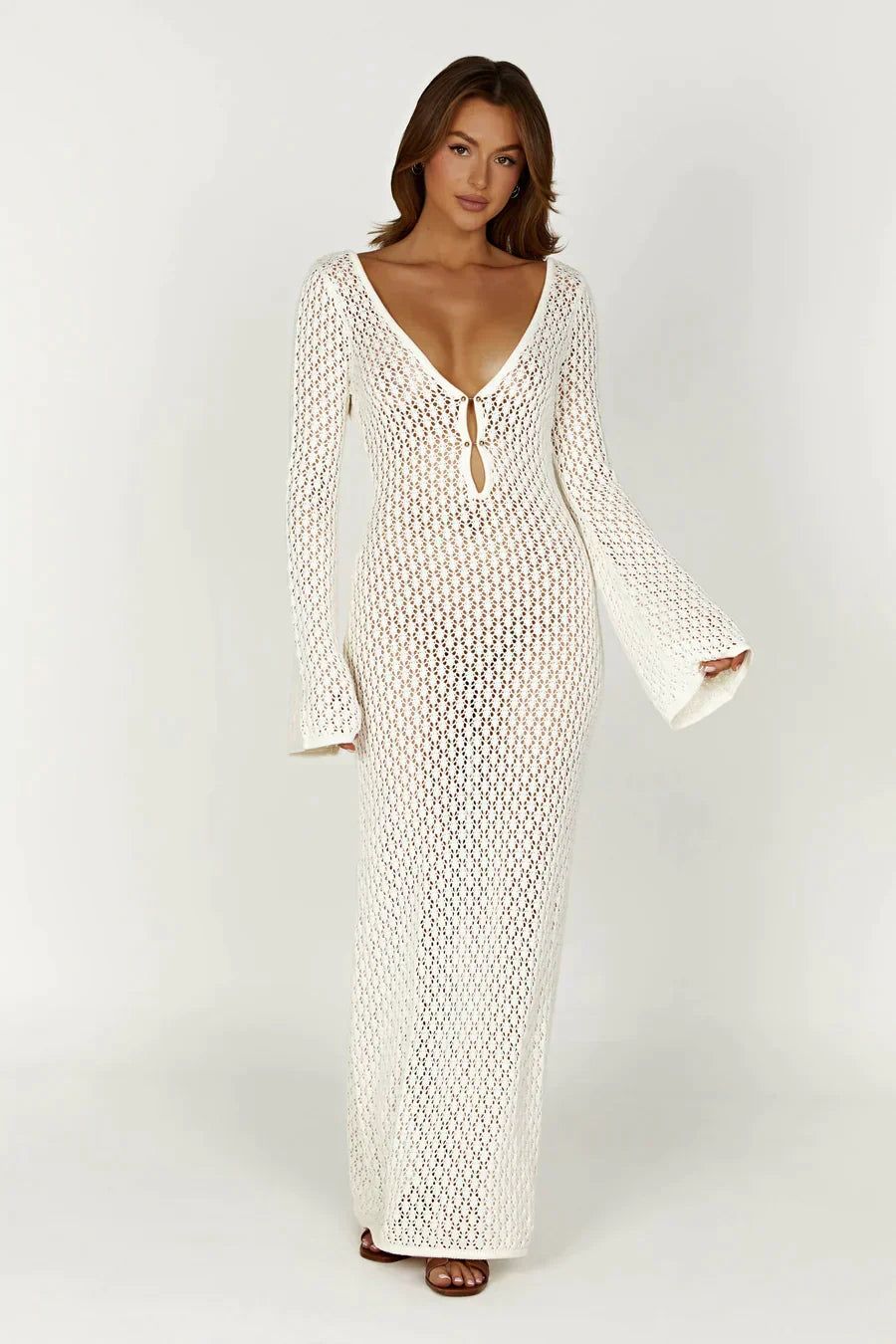 Riviera Crochet Maxi Dress