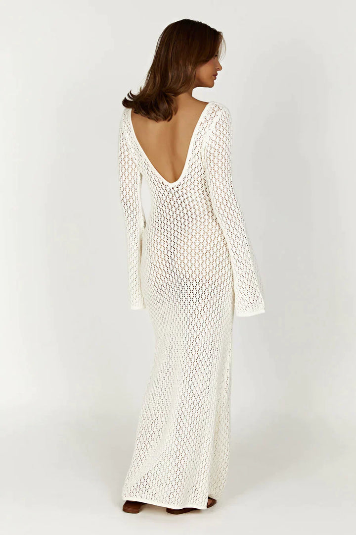 Riviera Crochet Maxi Dress