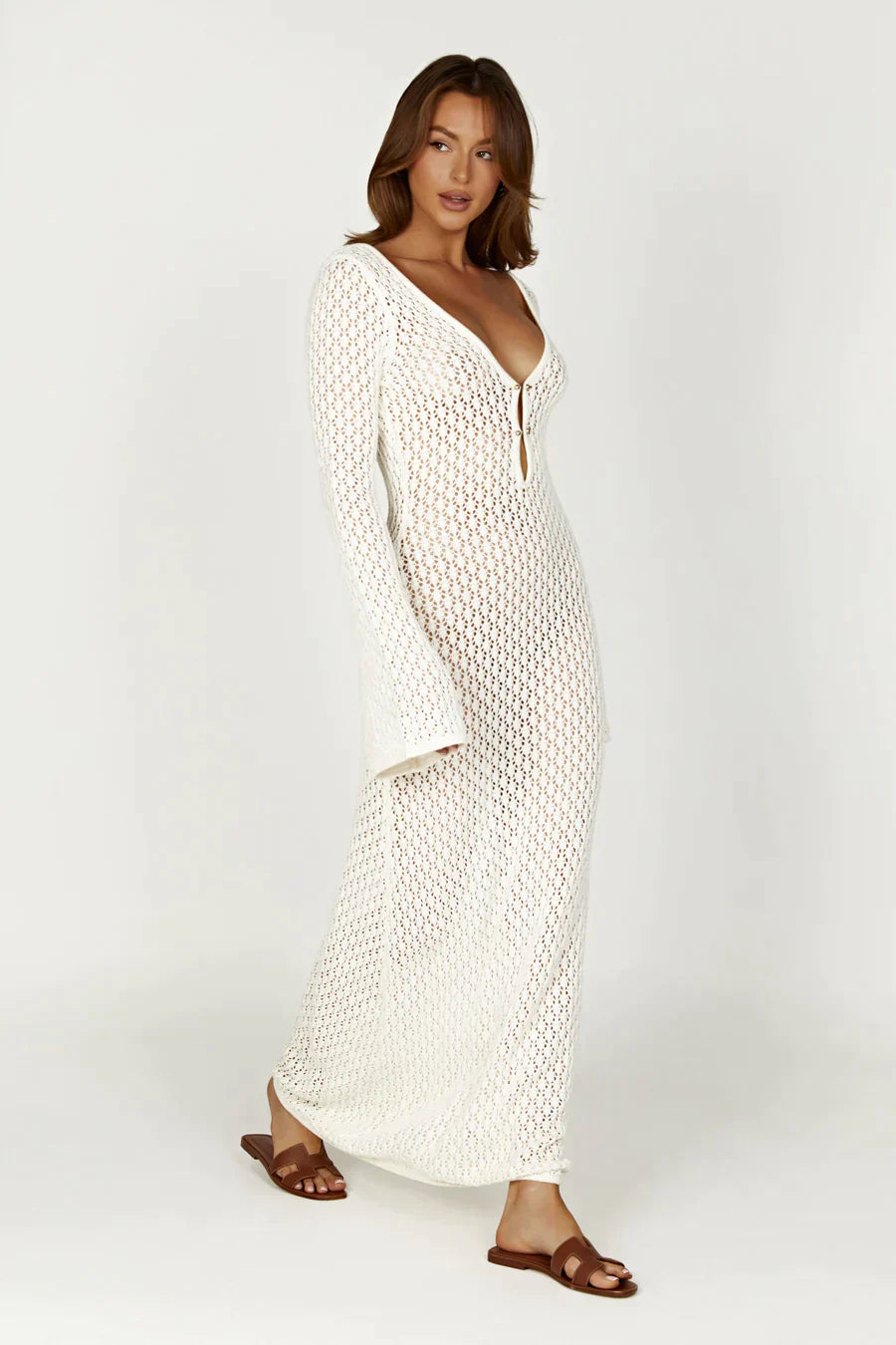 Riviera Crochet Maxi Dress