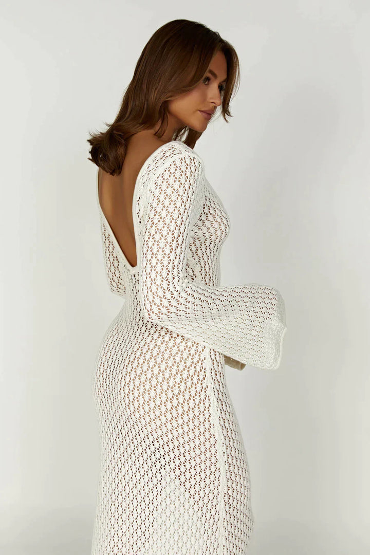 Riviera Crochet Maxi Dress