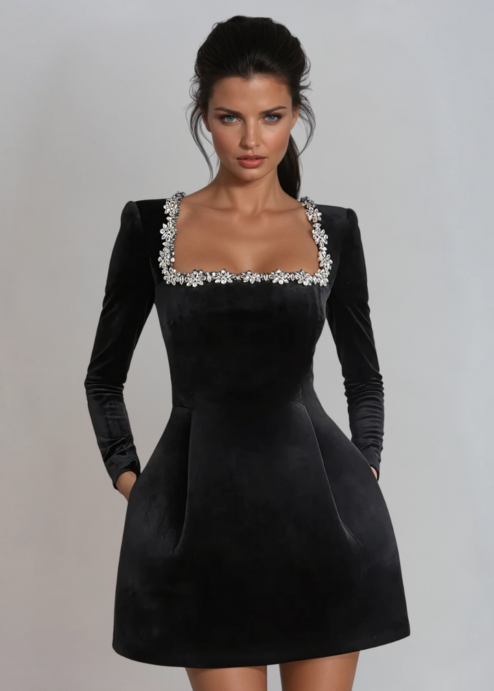 Valentina Velvet Mini Gown