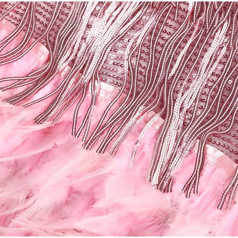 Eleonora Feathered Dress