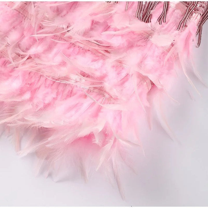 Eleonora Feathered Dress