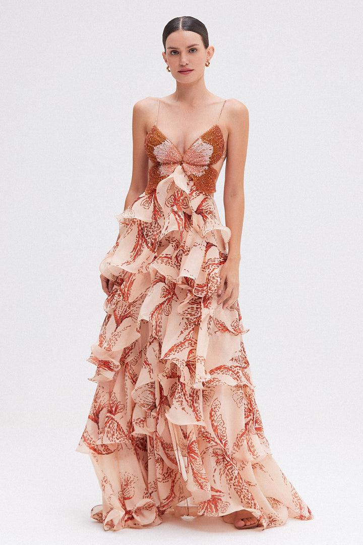 Floria Waterfall Dress