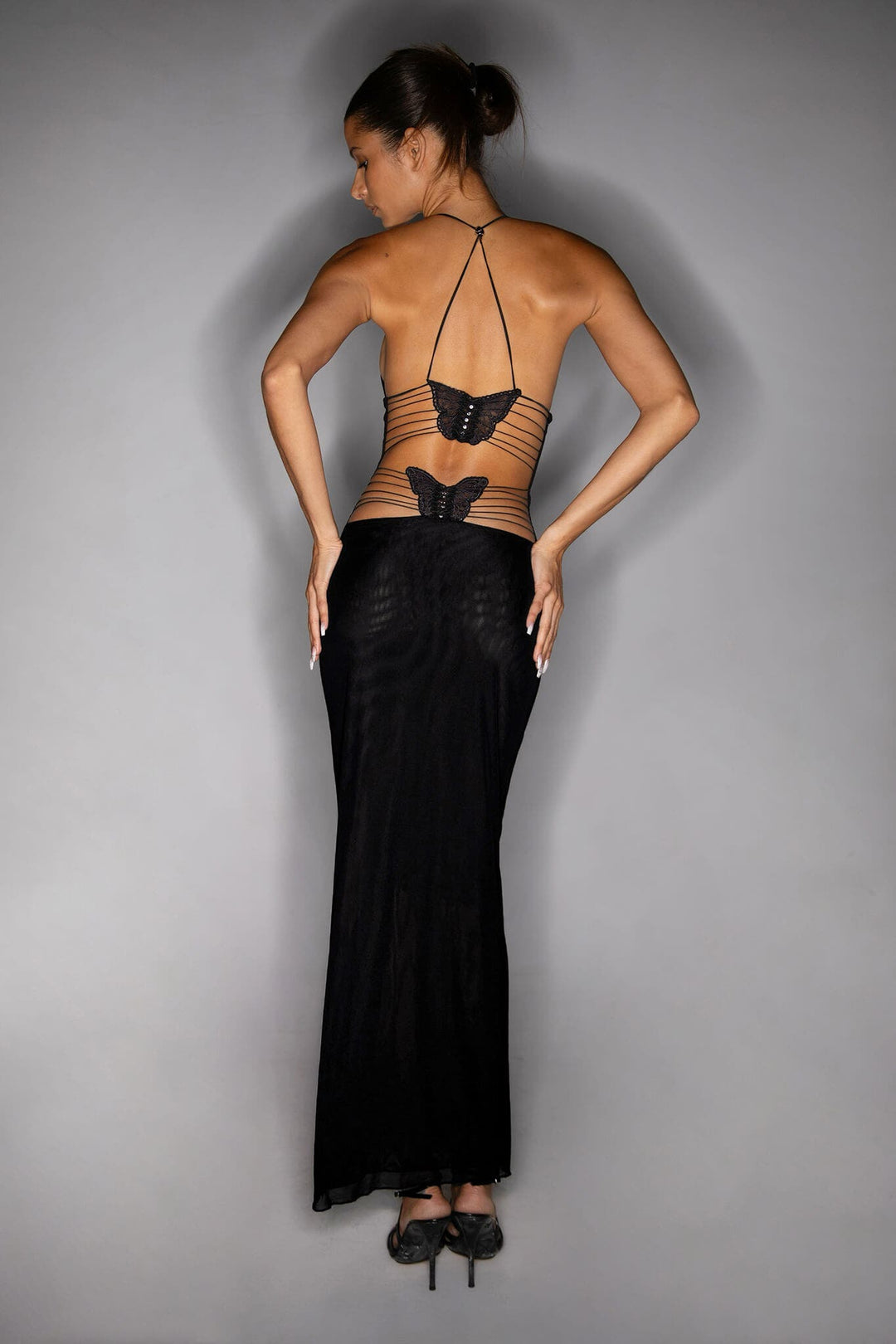 Fleur Open-Back Maxi Dress