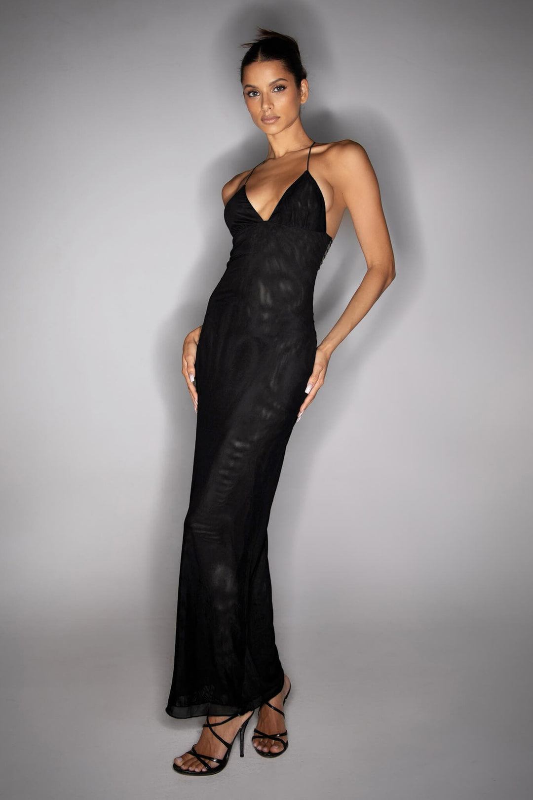 Fleur Open-Back Maxi Dress
