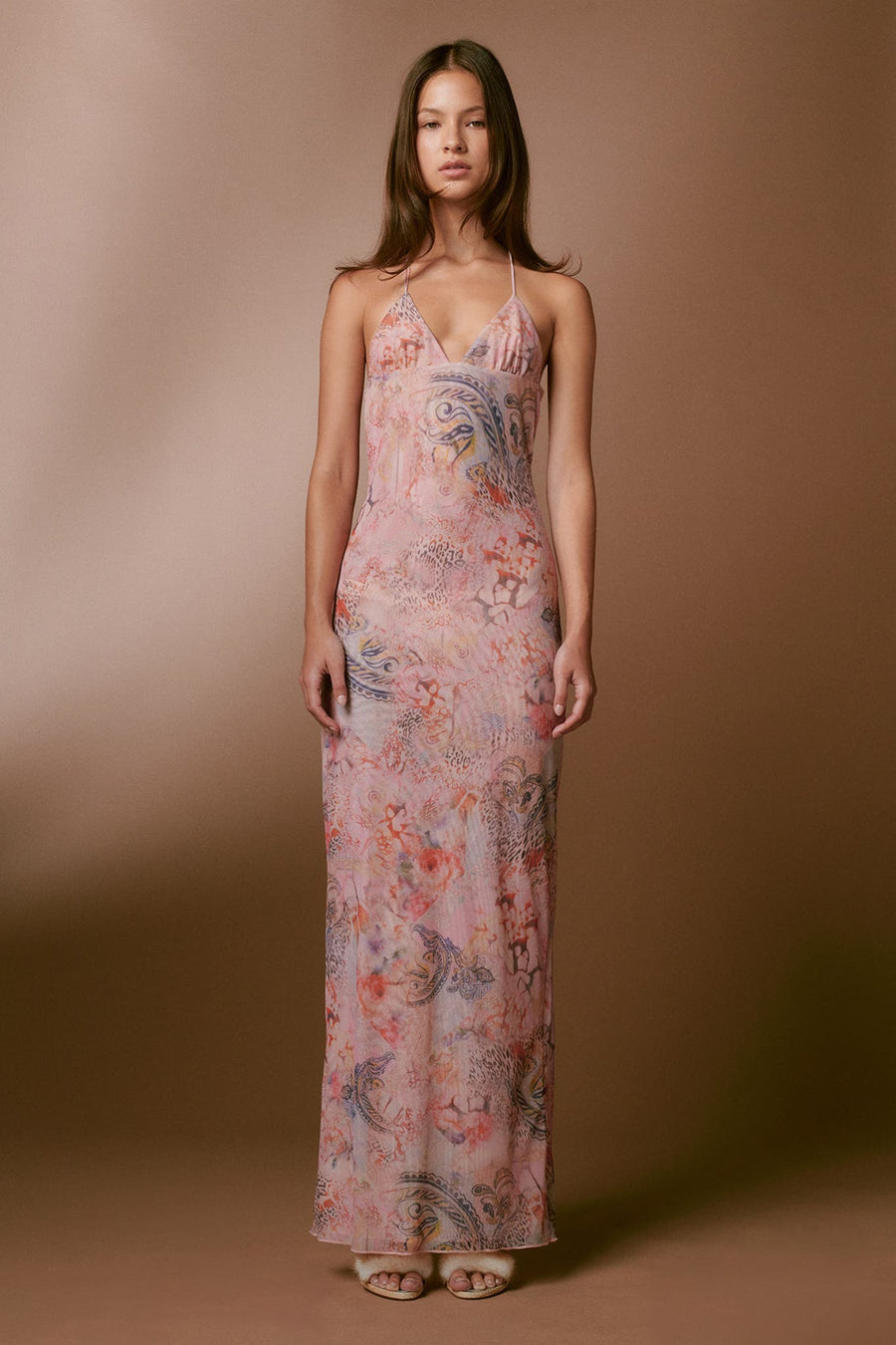 Fleur Open-Back Maxi Dress