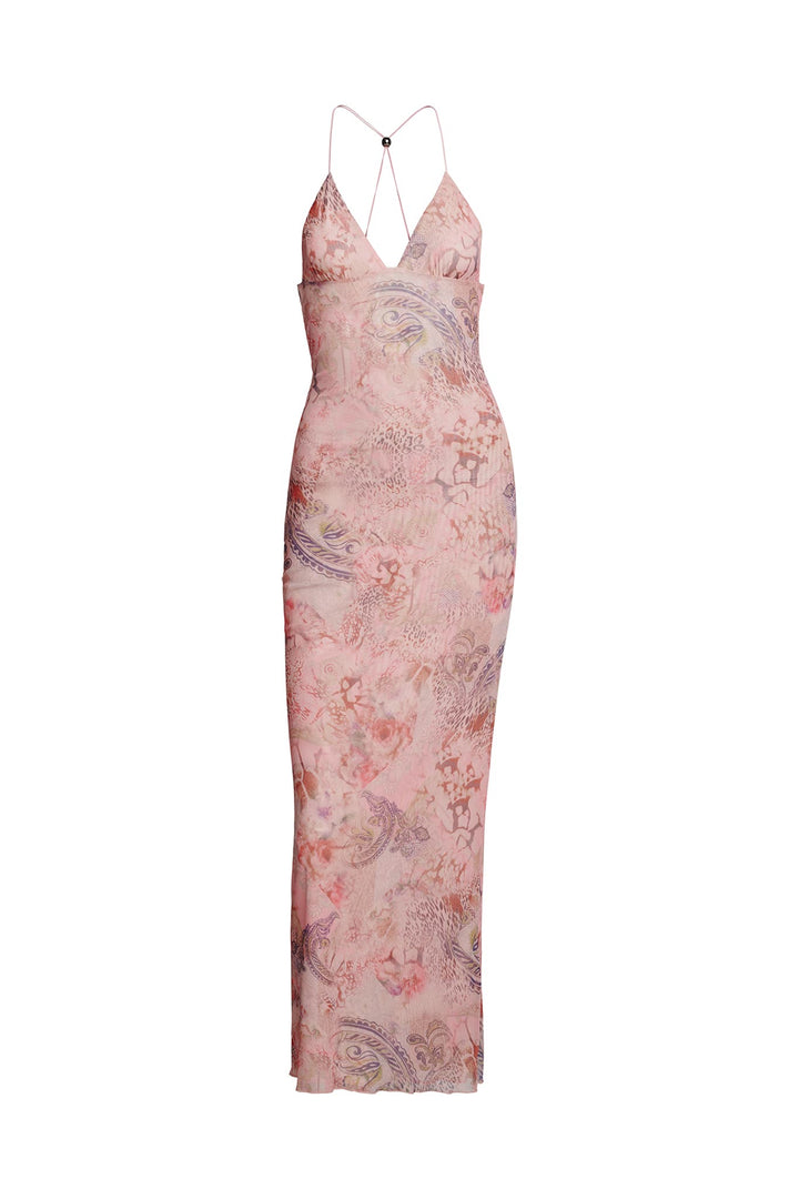 Fleur Open-Back Maxi Dress