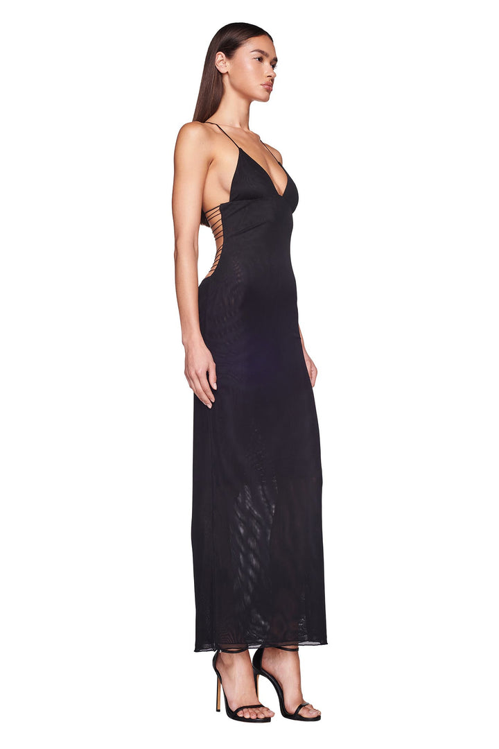 Fleur Open-Back Maxi Dress