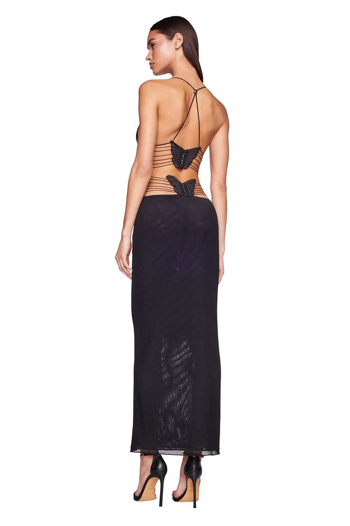 Fleur Open-Back Maxi Dress