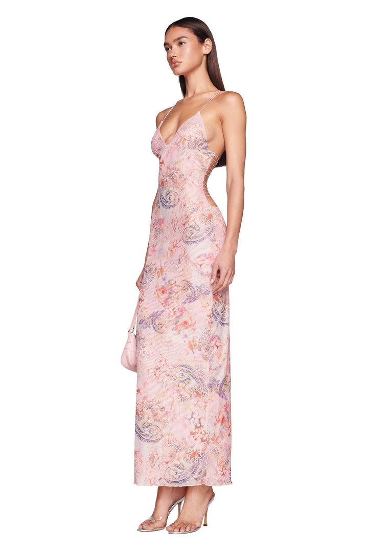 Fleur Open-Back Maxi Dress