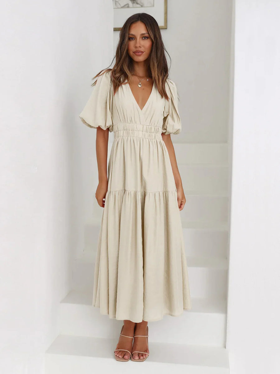 Laurea Puff Sleeve Dress