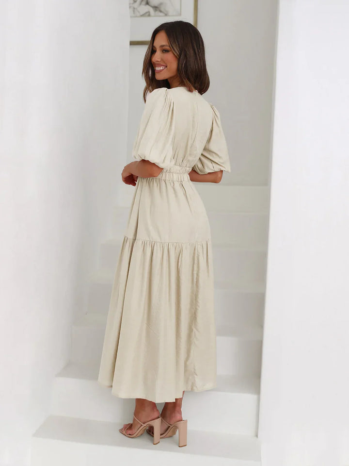 Laurea Puff Sleeve Dress
