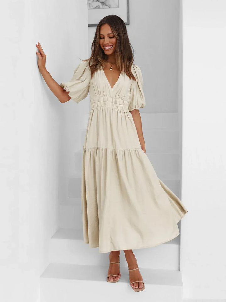 Laurea Puff Sleeve Dress