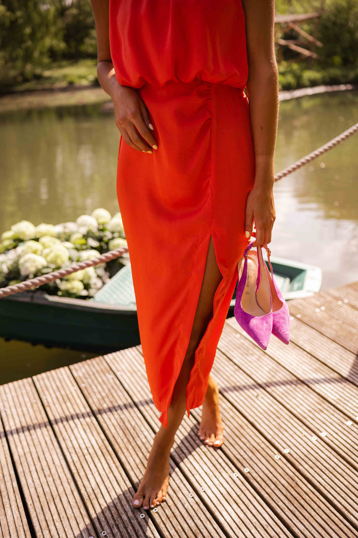 Noah Split Midi Dress