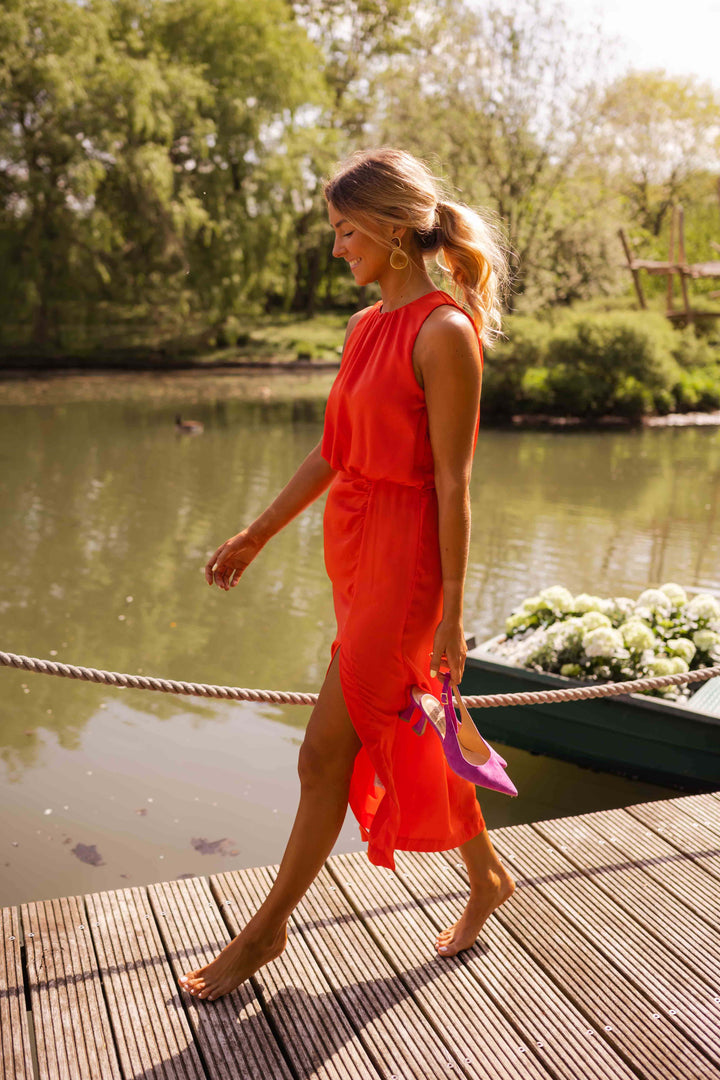 Noah Split Midi Dress