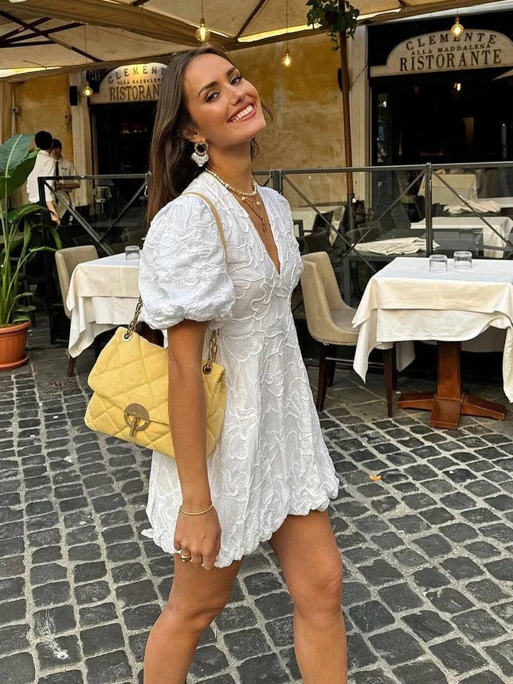 Nola Embroidered Floral Dress