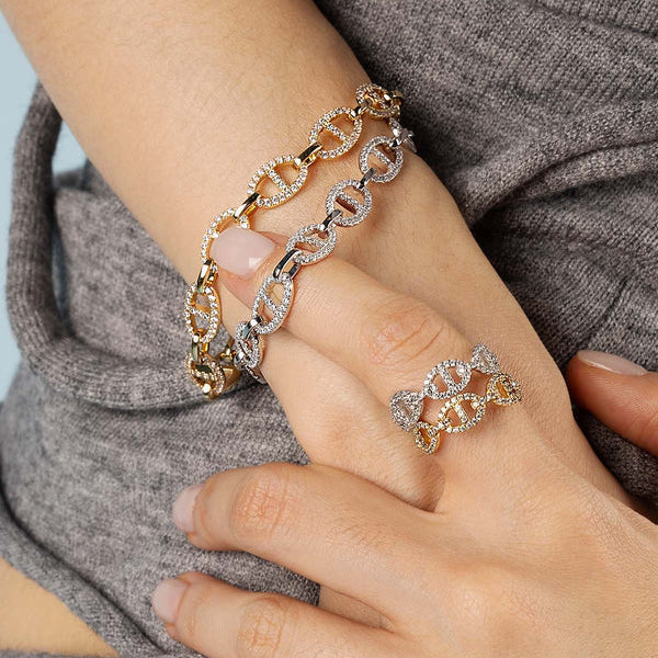 Isla Marina Bracelet in White Gold