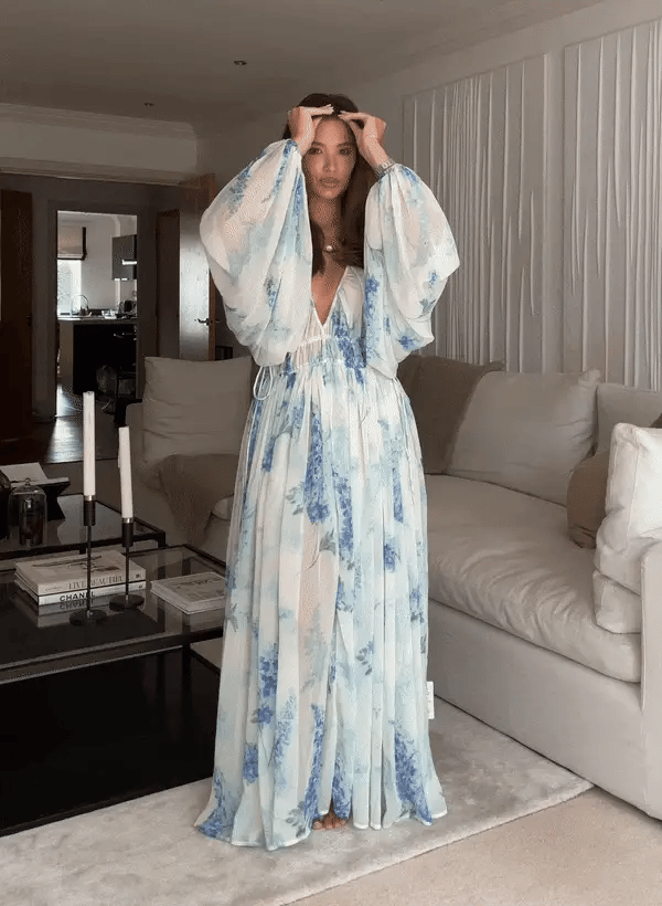 Blue Blossom Floral Dress