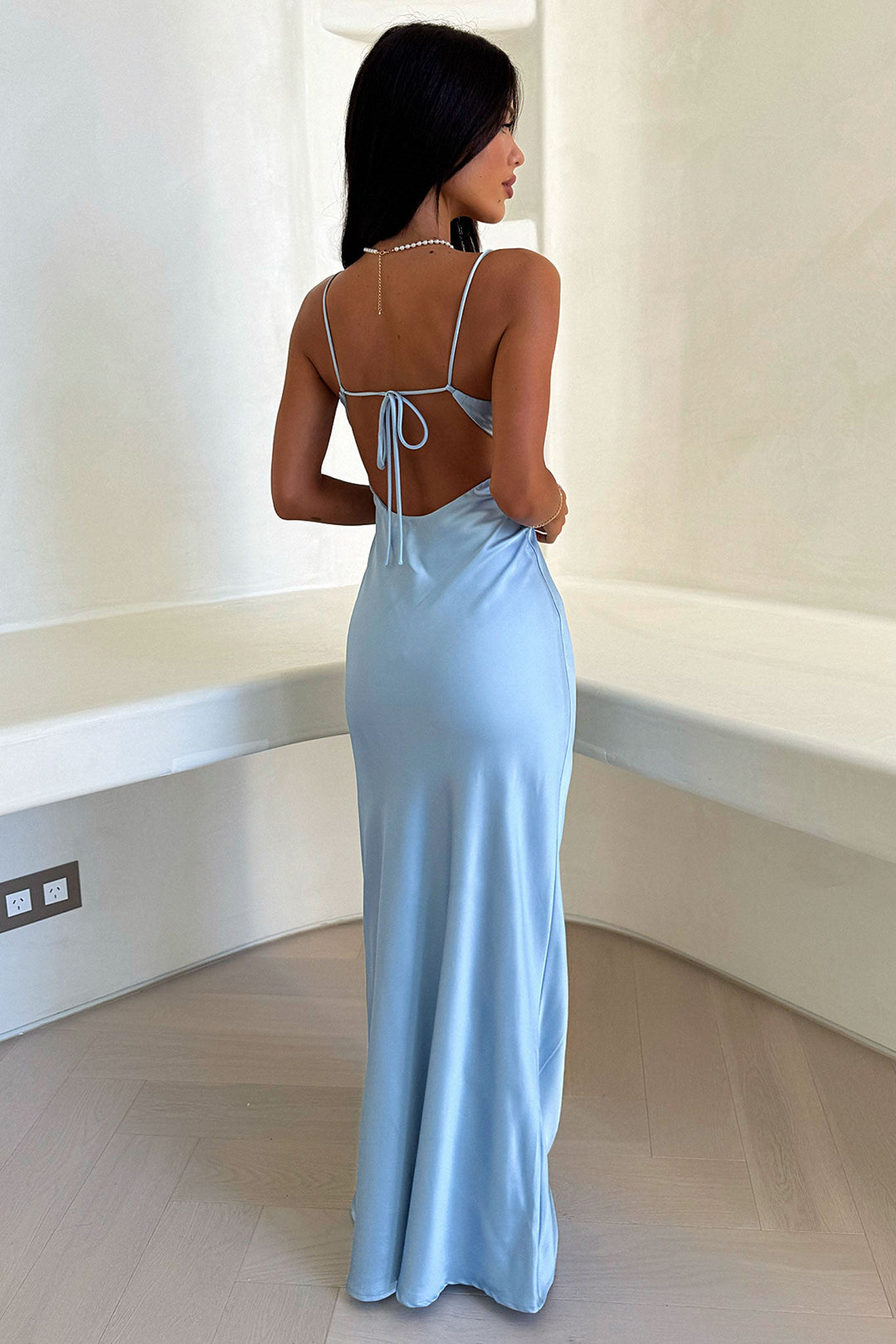 Juliette Satin Evening Gown