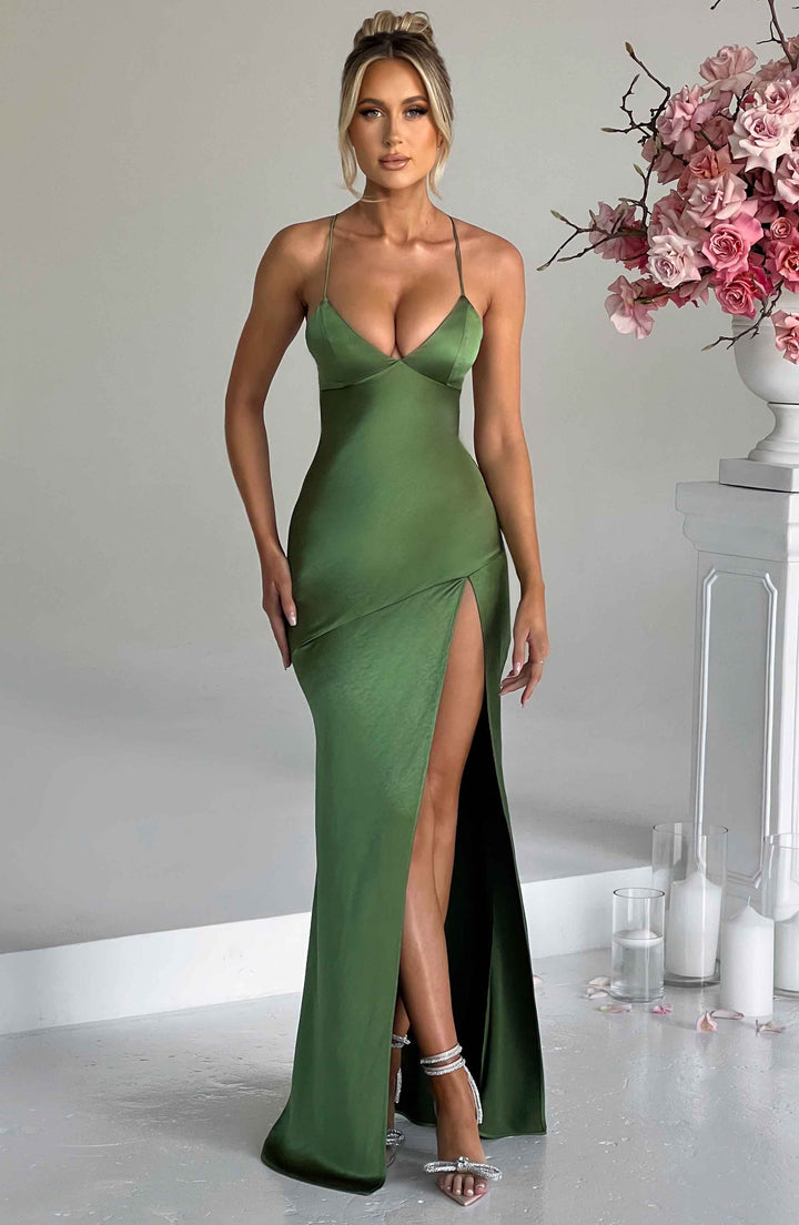 Sienna Silk Satin Gown