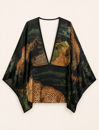 Maeve & Erin Dublin After-Dark Leopard Print Dress in Black
