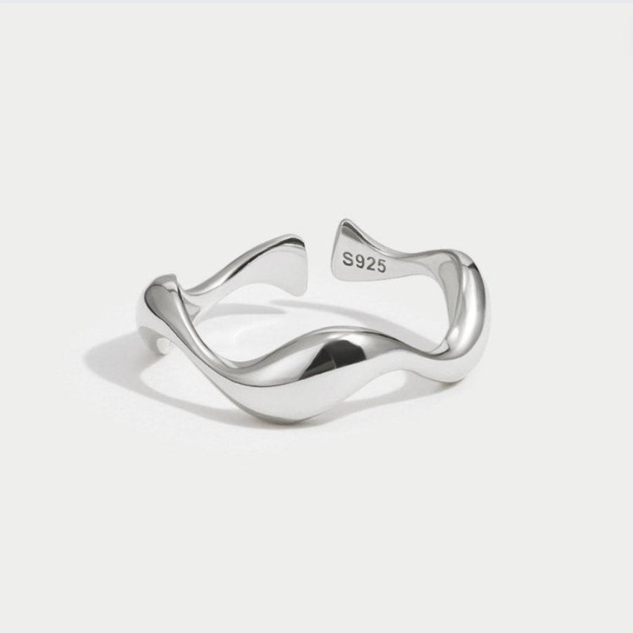 Maeve & Erin Dublin - Adjustable Silver Wave Band