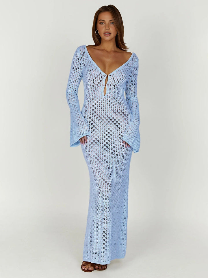 Riviera Crochet Maxi Dress