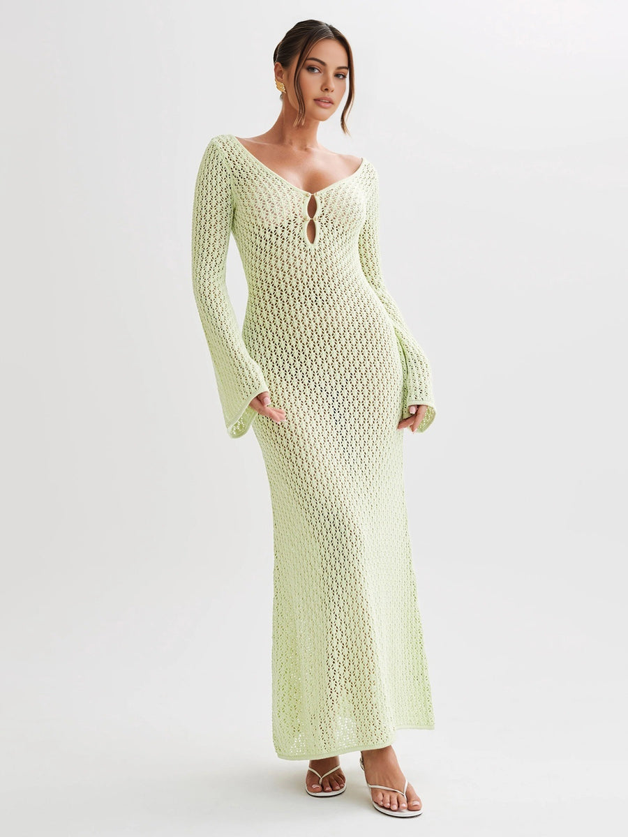 Riviera Crochet Maxi Dress