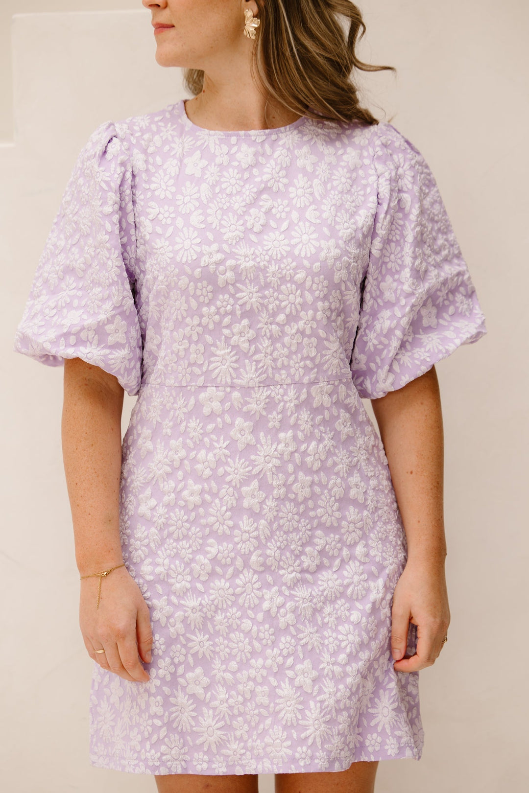 Lilac Floral Summer Dress
