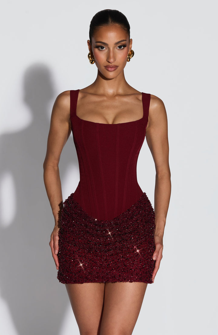 Lindy Form-Fitting Mini Dress